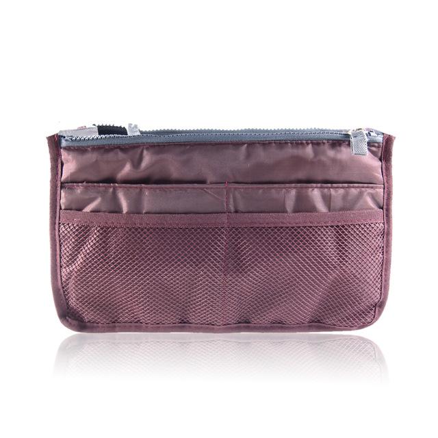 Elenxs store Storage Bags Bag Tidy Travel Pouch Double-Zipper Organizer