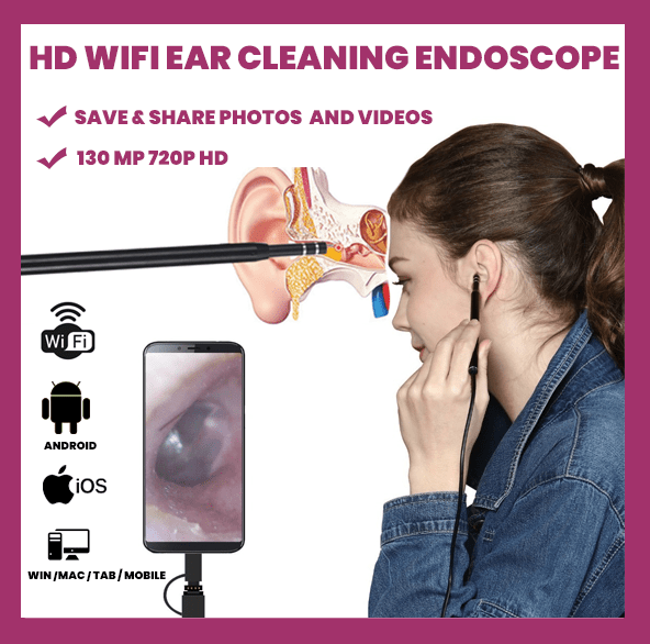 Healthmed Store Ear Care HD Wifi Ear Cleaning Endoscope