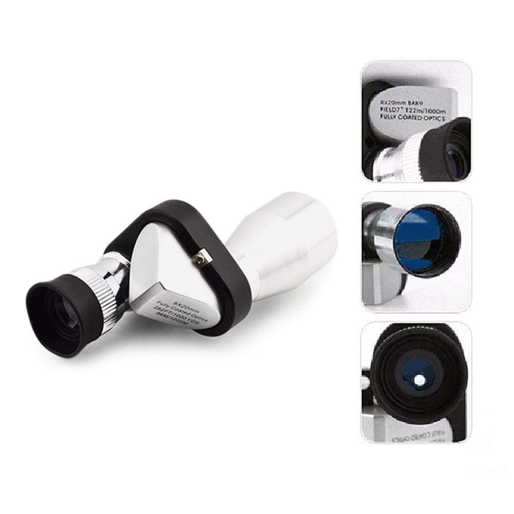 enjoy deal's store Telescope & Binoculars Mini Pocket 8x20 HD Corner Optical Microscope Eyepiece