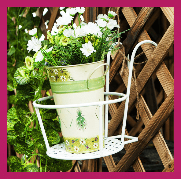 HousehoId Suppies Store Storage Baskets Rail Flower Pot Holder