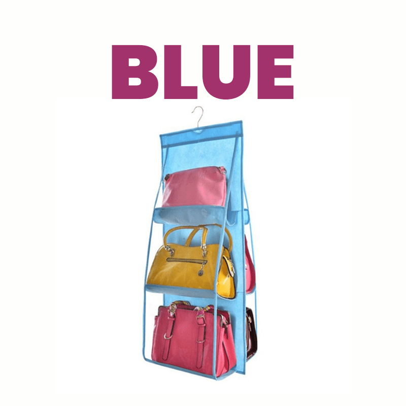 An easy appealing solution to storing your bags: Medium sized bags can be  hung on bag hangers smaller bags can b…