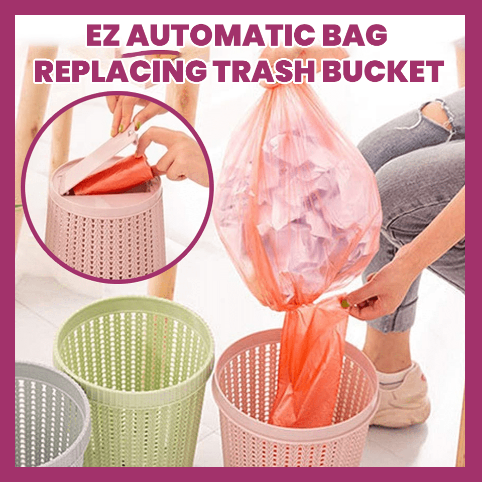 Youcute Store Waste Bins Smart EZ Automatic Bag Replacing Trash Bucket