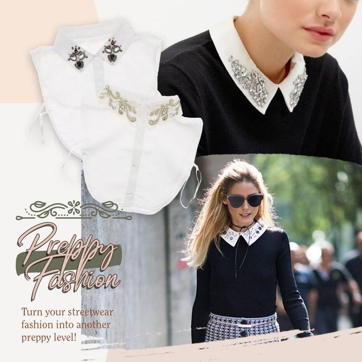 Top Smart Products Stylish Blouse Detachable Lace Collar