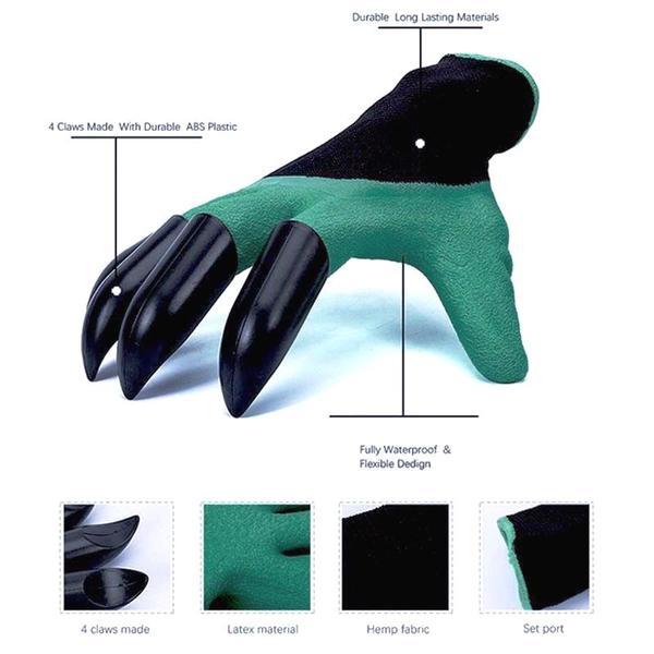 YTE Store Household Gloves Waterproof Claw Garden Gloves